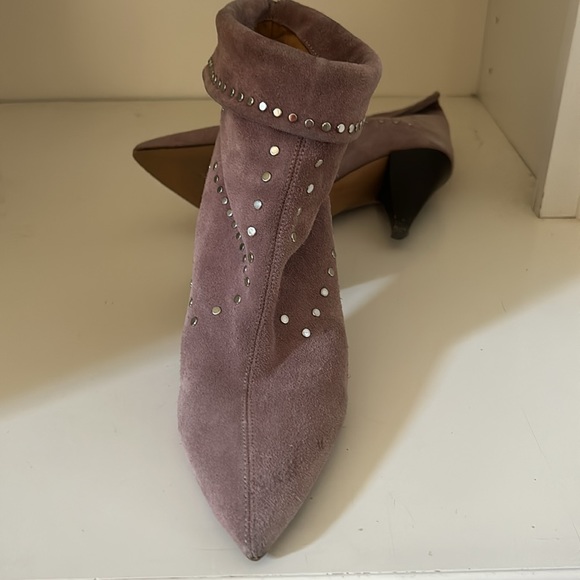 Isabel marant violet suede booty - Picture 4 of 8